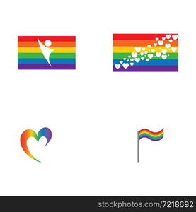 vector illustration of LGBT logo symbol template - vector