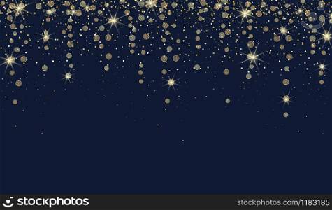 Vector illustration of light cords on a dark background. String Lights. Cheerful party and celebration. Vector string lights