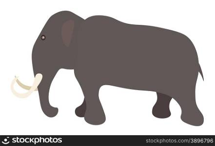 Vector illustration of mammoth