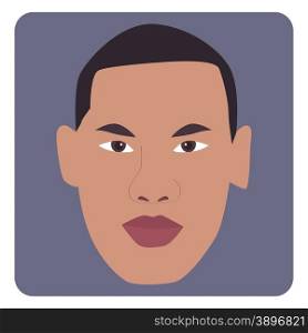 Vector illustration of man face