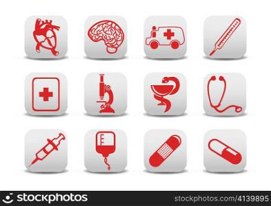 Vector illustration of medicine icons .You can use it for your website, application or presentation