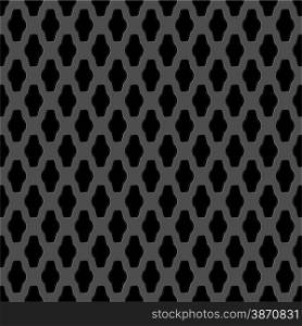 Vector illustration of Metal grid seamless pattern