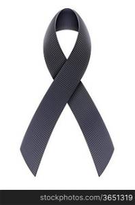Vector illustration of mourning concept with Black Awareness Ribbon