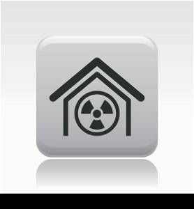 Vector illustration of nuclear icon. Vector illustration of nuclear industry single icon
