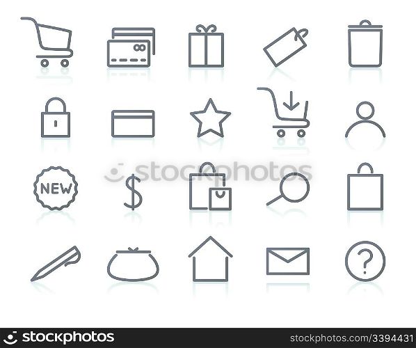 Vector illustration of original e-commerce Icon Set, good for web, software etc.