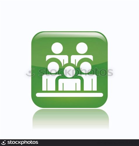 Vector illustration of people icon . Vector illustration of single isolated people icon