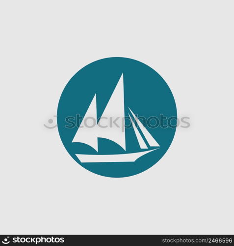 vector illustration of phinisi logo design template