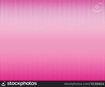 Vector illustration of pink halftone banners background