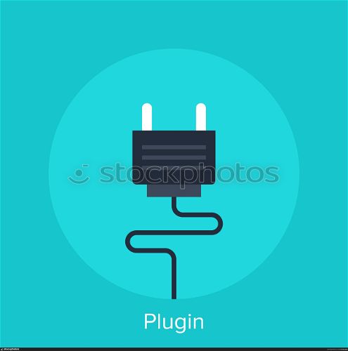 Vector illustration of plugin flat design concept.