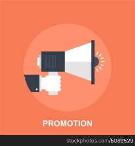 Vector illustration of promotion flat design concept.. Promotion