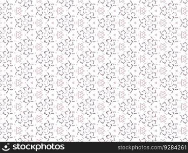 Vector Illustration of Purple Abstract Mandala or Ikat Texture Seamless Pattern for Wallpaper Background. 