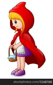 Vector illustration of Red Riding Hood