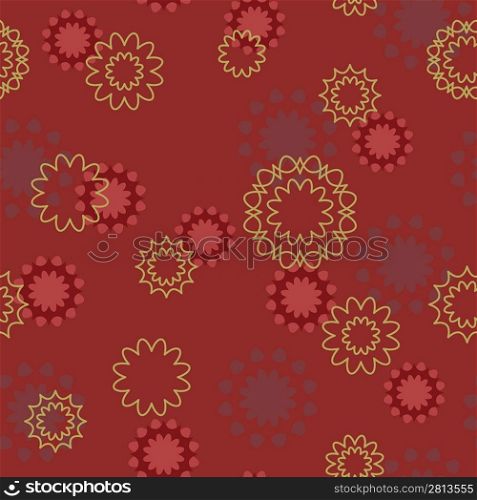Vector illustration of red seamless background paper