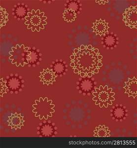Vector illustration of red seamless background paper