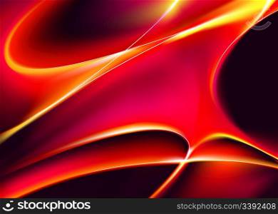 Vector illustration of red Smooth Abstract background