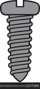 Vector illustration of screw icon