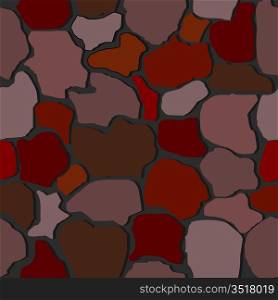 Vector illustration of seamless stone wall textures