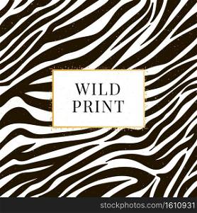 Vector illustration of seamless zebra. Vector illustration of seamless zebra pattern wild print