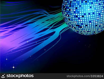 Vector illustration of shiny abstract party design
