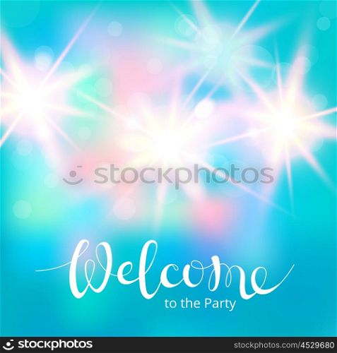 Vector illustration of shiny bright light. Abstract lights on blue background. Useful for your design.. Vector illustration of shiny bright light. Abstract lights on blue background. Useful for your design. Vector illustration