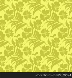 Vector illustration of simple floral seamless pattern
