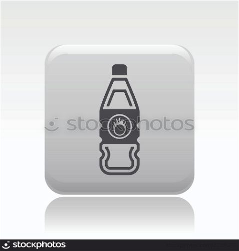 Vector illustration of single danger bottle icon. Vector illustration of single isolated danger bottle icon