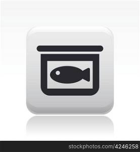 Vector illustration of single fish icon. Vector illustration of single isolated fish icon