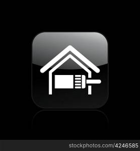 Vector illustration of single home paint icon. Vector illustration of single isolated home paint icon