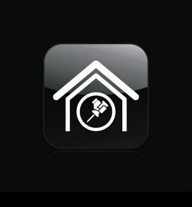 Vector illustration of single home repair icon. Vector illustration of single isolated home repair icon