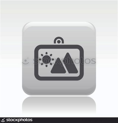 Vector illustration of single photo icon. Vector illustration of single isolated photo icon