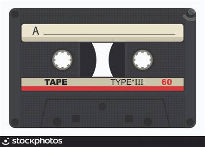 Vector illustration of single &rsquo;80 isolated tape design