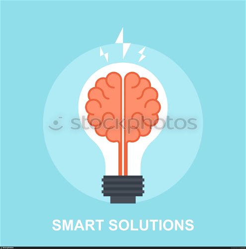 Vector illustration of smart solutions flat design concept.