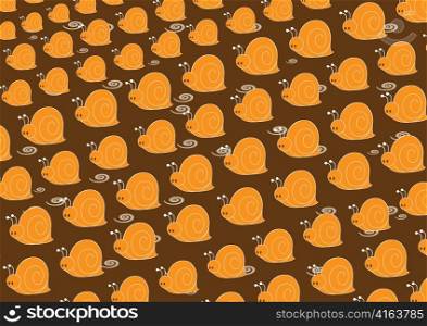 Vector illustration of snail pattern. Retro abstract Background.