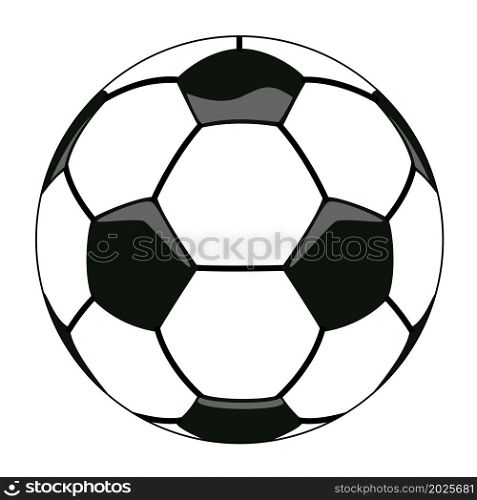 vector illustration of soccer ball clipart