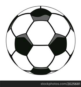 vector illustration of soccer ball clipart