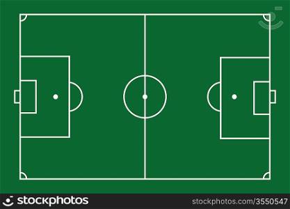 Vector illustration of soccer field