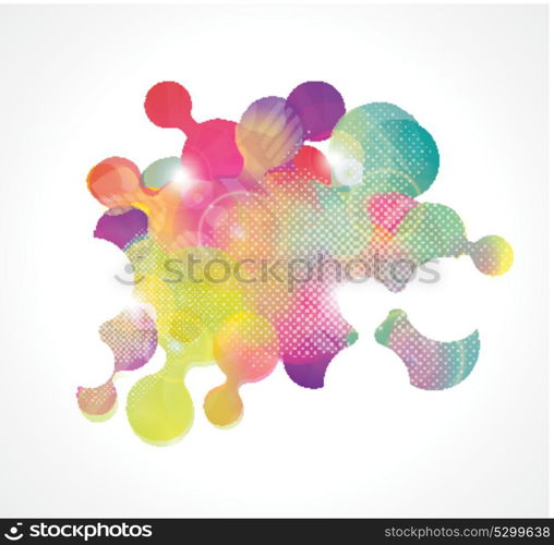 Vector illustration of soft colored abstract background