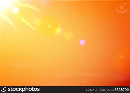 Vector illustration of soft orange abstract background