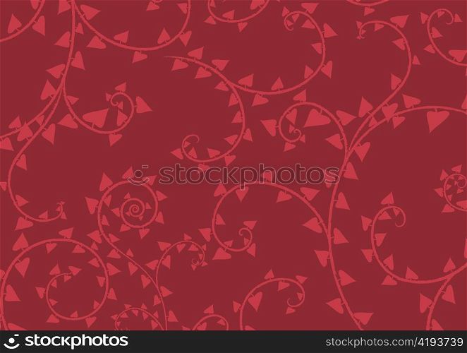 Vector illustration of swirl background in the red colours