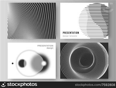 Vector illustration of the editable layout of the presentation slides design business templates. Geometric abstract background, futuristic science and technology concept for minimalistic design. Vector illustration of the editable layout of the presentation slides design business templates. Geometric abstract background, futuristic science and technology concept for minimalistic design.