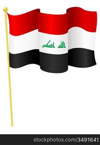 Vector illustration of the flag Iraq