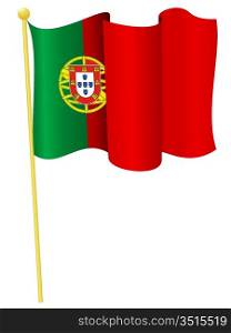 Vector illustration of the flag Portugal