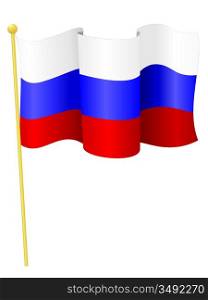 Vector illustration of the flag Russia