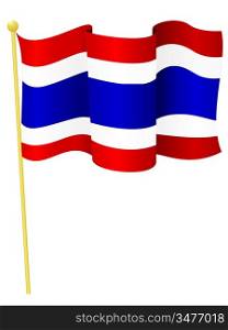 Vector illustration of the flag Thailand