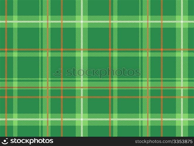 Vector illustration of The Scottish plaid. Textured tartan background. Seamless pattern.