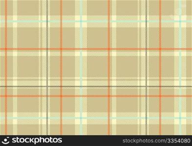 Vector illustration of The Scottish plaid. Textured tartan background. Seamless pattern.