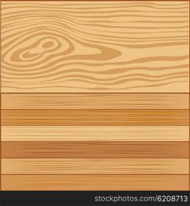Vector illustration of the wooden background from boards. Background from tree