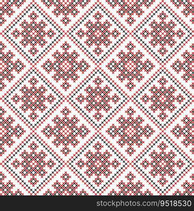 Vector illustration of Ukrainian ornament in ethnic style, identity, vyshyvanka, embroidery for print clothes, websites, banners