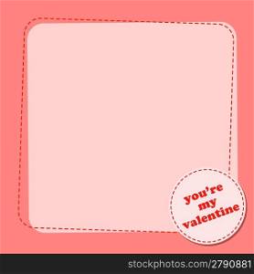 Vector illustration of Valentine&acute;s Day background with a blank spase for your text.
