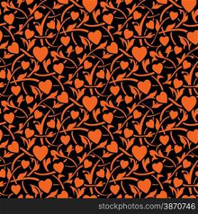 Vector illustration of valentine day seamless texture